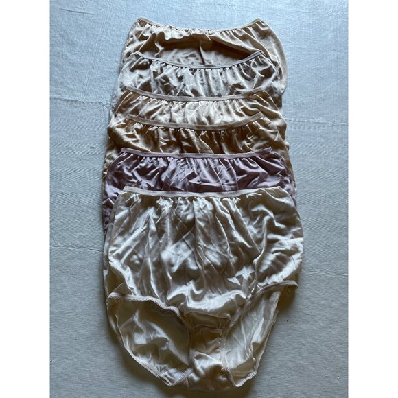 Underscore Womens Nylon Briefs Size 8 Pack Of 5 Machine Washable - Picture 1 of 9